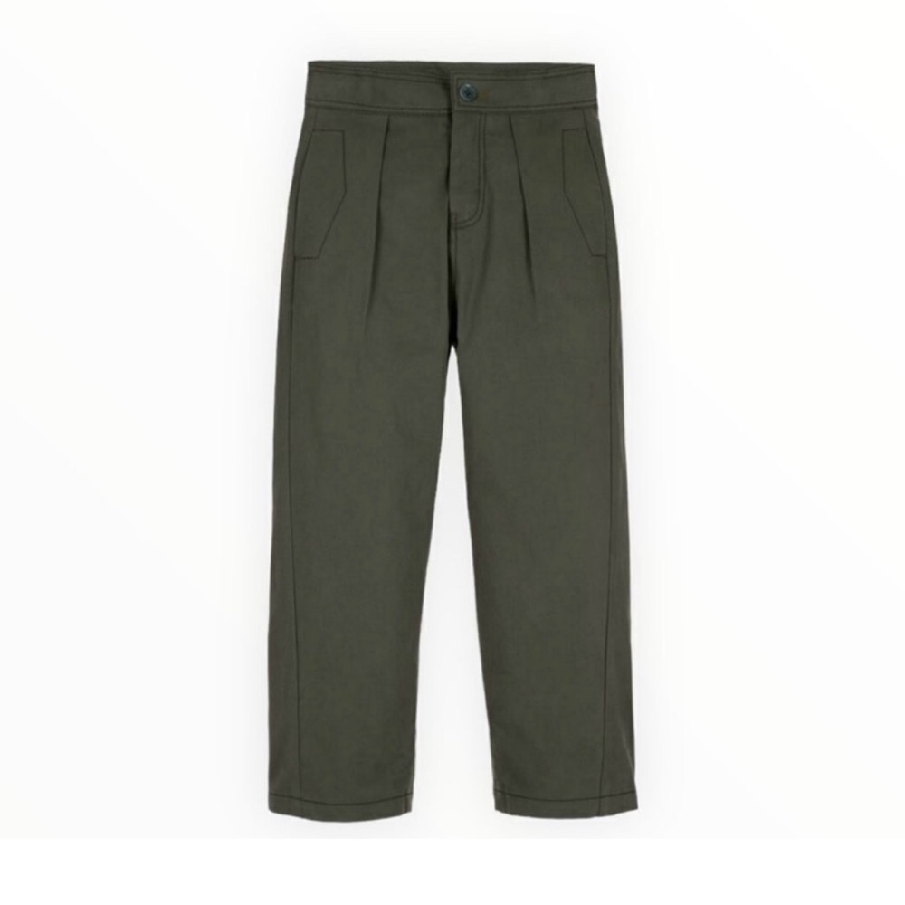 Zara Olive Green Kids Trousers - Picture 2 of 14